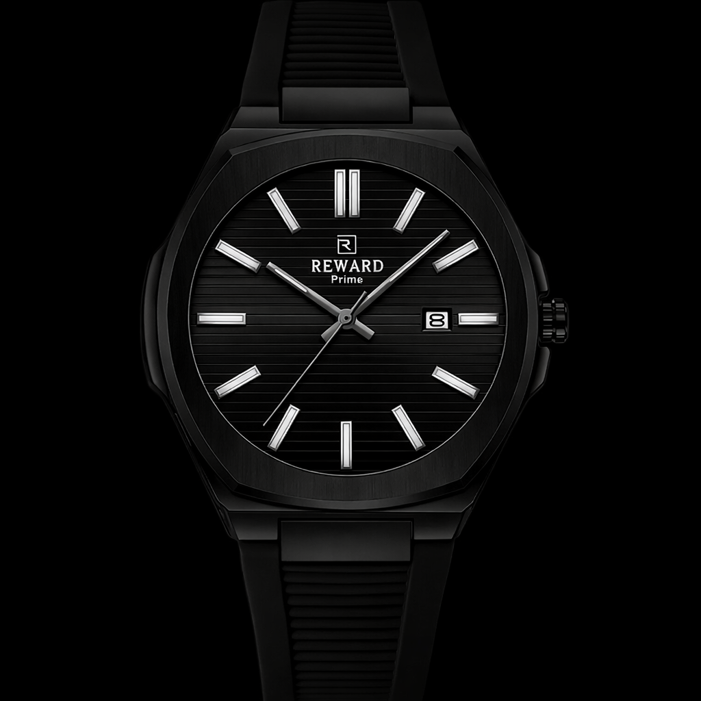 Reward Men’s Quartz Sports Watch, Waterproof, Silicone Strap